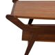 Vintage coffee table teak veneer 1960s design