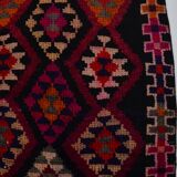 Extra Long Oushak Vintage Runner Rug