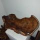 70s olive wood monoxyl cup