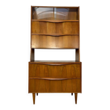 Secrétaire en noyer par Franz Ehrlich pour Hellerau, années 1950