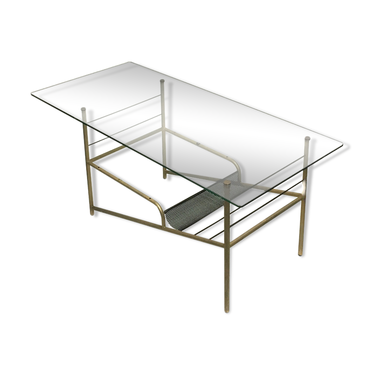 Modernist glass coffee table