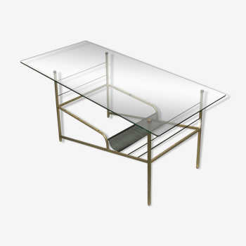 Modernist glass coffee table