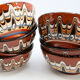 Set of 7 handcrafted Bulgarian ceramic bowls