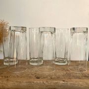 6 “Octime” long drink glasses LUMINARC France 