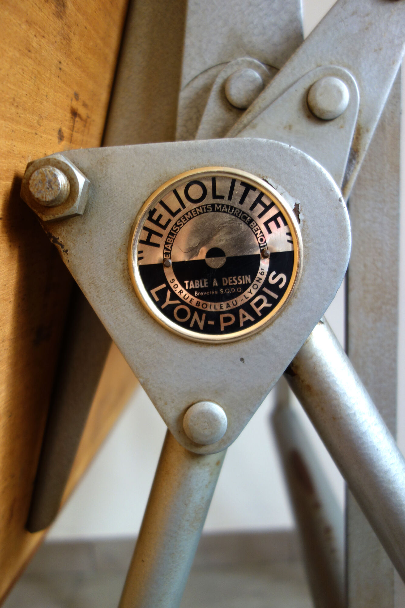 Architect drawing table Vintage Heliolith