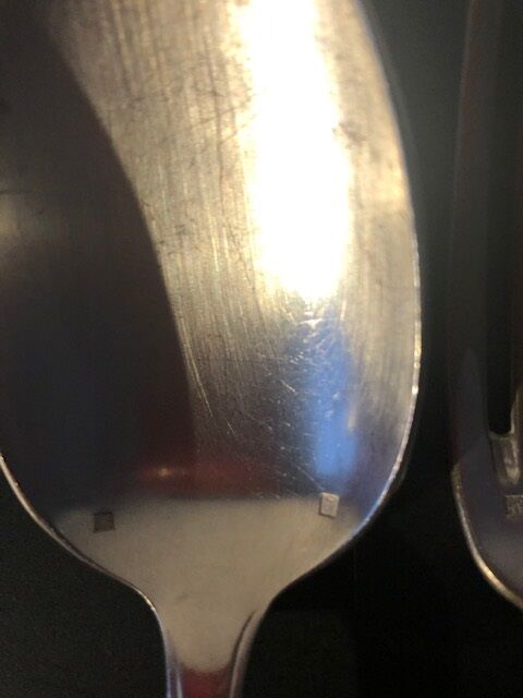 Art Deco orbrille christening cutlery 1925