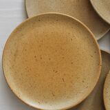 9 vintage stoneware dessert plates