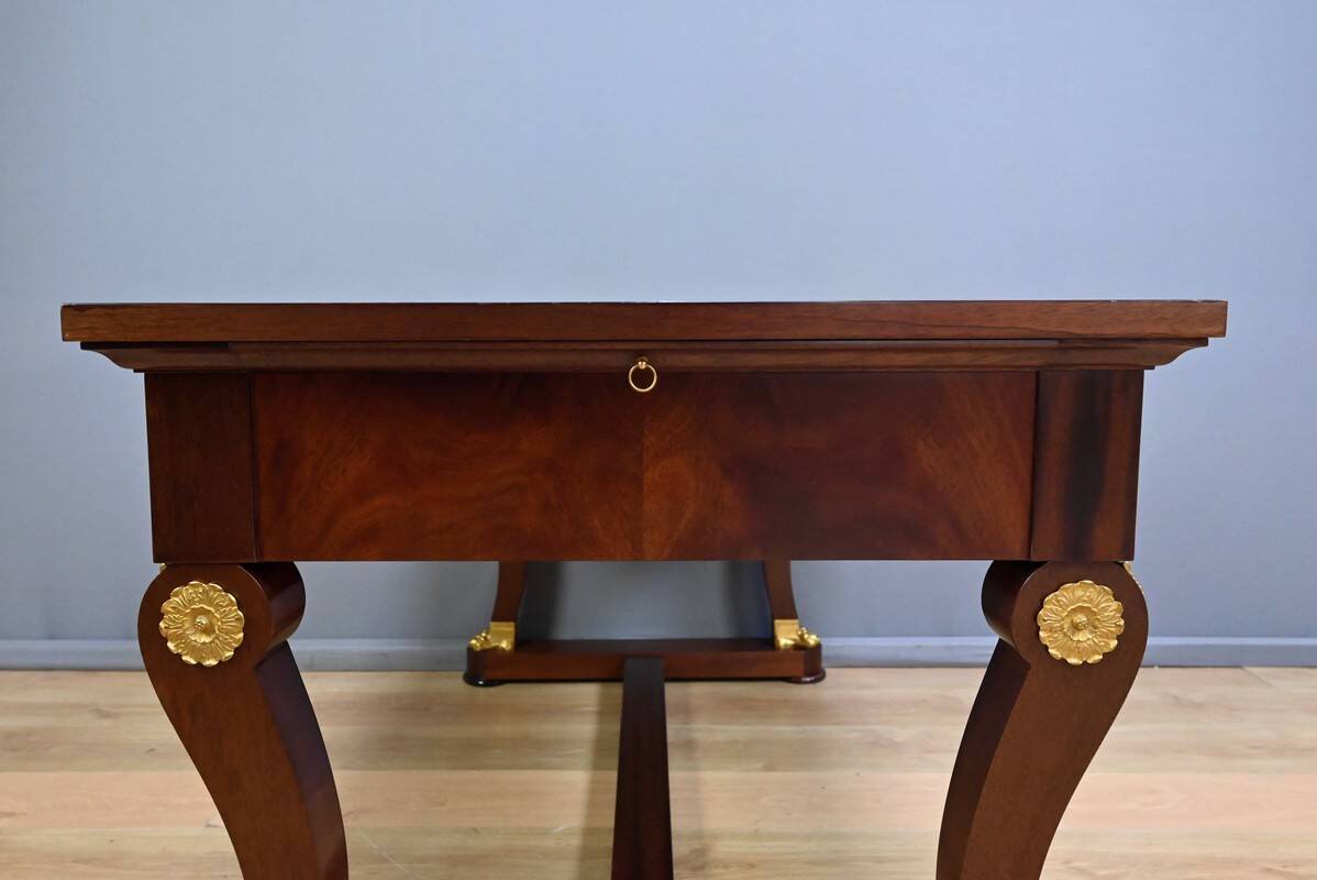 Mahogany desk, Egyptomania style – 20th century