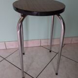 Vintage stool, formica and chrome feet, 60s