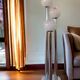 Mazzega chrome and Murano glass floor lamp, 1970s