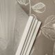 Pair of Art Deco wall sconces in plaster and pressed glass.