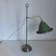 Vintage lamp 1920 Monix nickel-plated metal sage green sheet - 50 cm