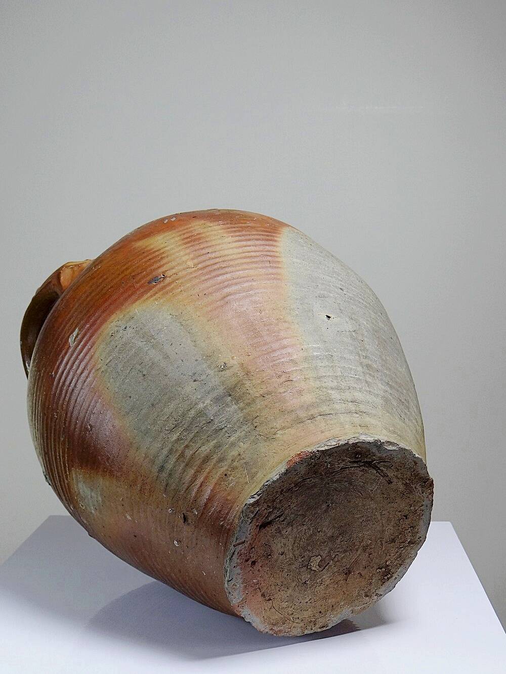 XXL stoneware jar, antique 19th century, French craftsmanship, Puisaye