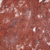 Antique Louis XVI style bedside table in walnut, with a marble top.