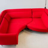 Ligne Roset “Yang” Sofa, in Red Kvadrat “Divina” Fabric, 4 sections