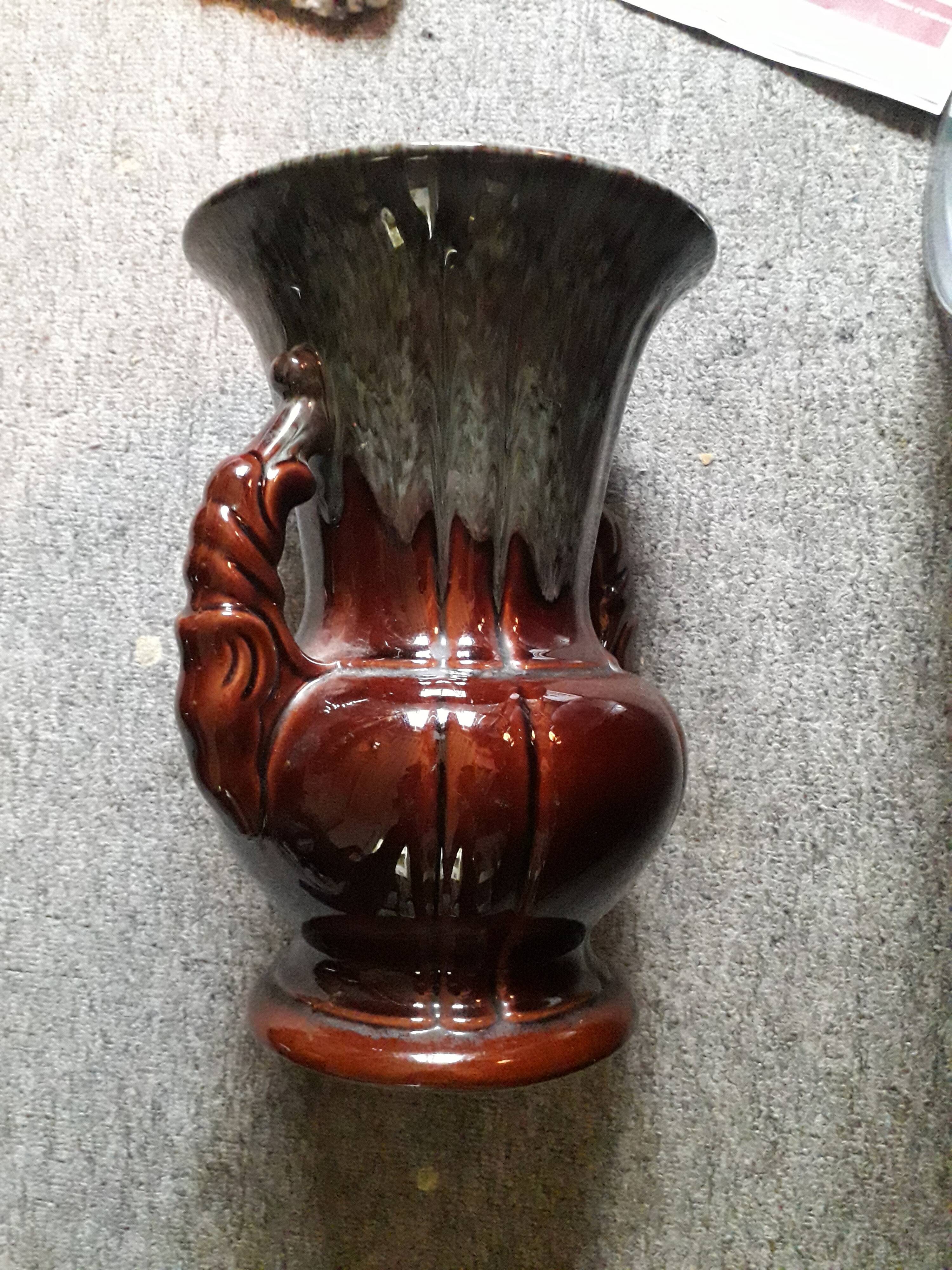 Very original vintage vase signed ADP.