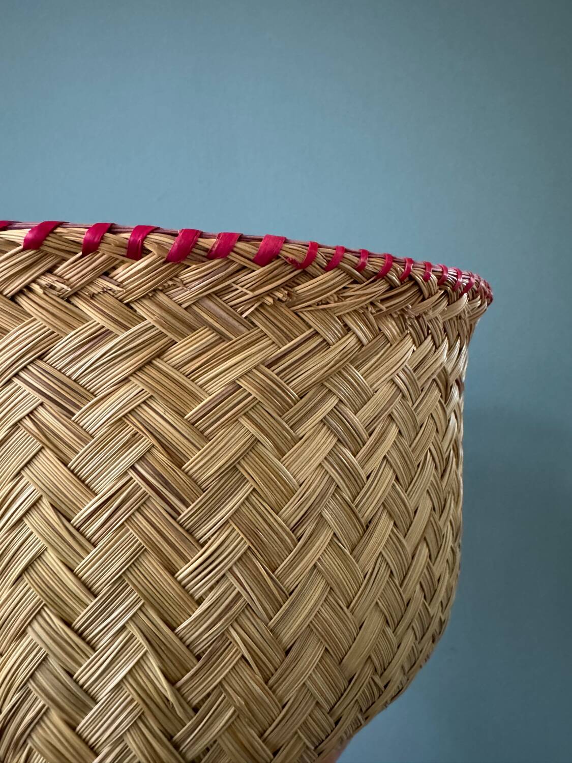 Set of 3 woven bamboo baskets