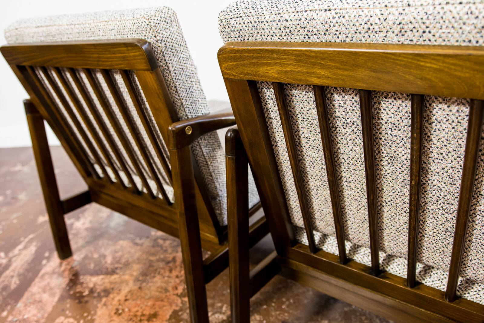 Mid Century Armchairs By Zenon Bączyk, 1960's, Set Of 2