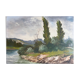 HSP painting "Landscape at the water's edge" signed Marcel Lemagny (20th century)
