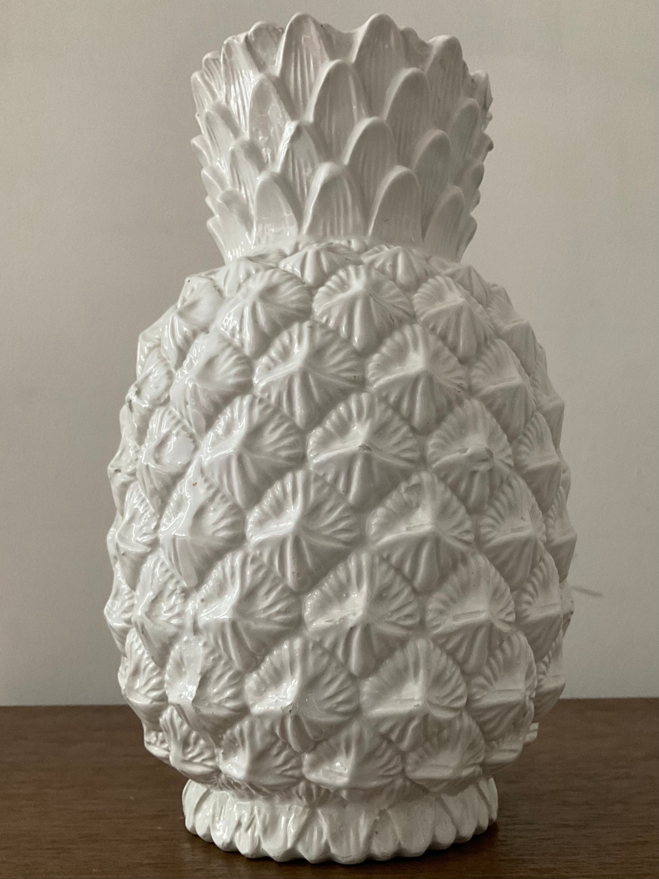 Vintage pineapple vase in ceramic 60s