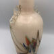 Sulfur glass vase with artistic polychrome inclusion 20.5 cm