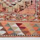 Soft Pink & Orange Rare Style Vintage Runner Rug, 91x359 Cm