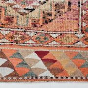 Soft Pink & Orange Rare Style Vintage Runner Rug, 91x359 Cm