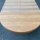 Authentic Scandinavian round table BAUMANN stripped in raw teak 1960