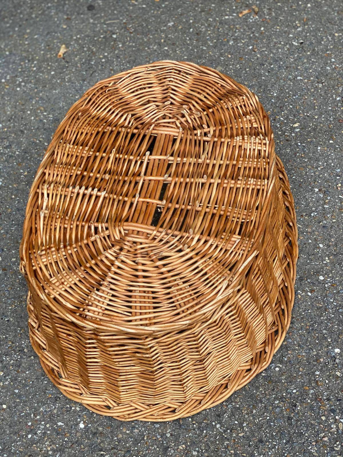Vintage woven wicker basket