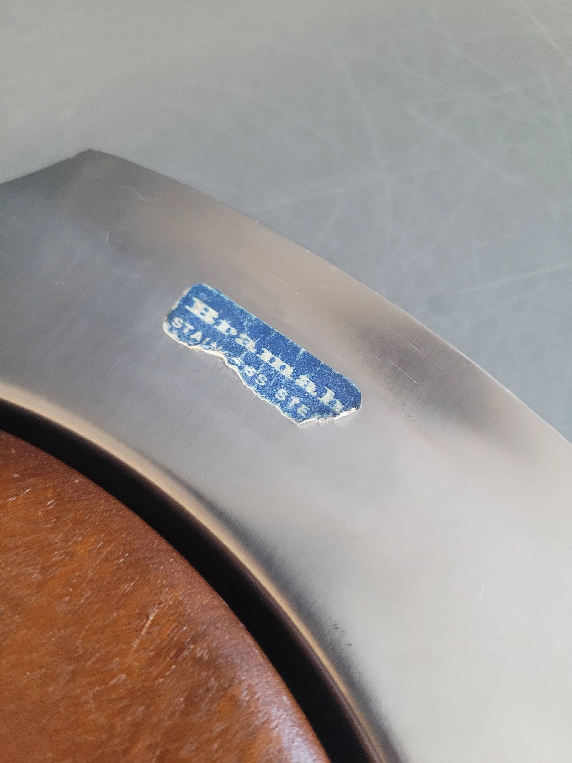 Plateau à fromage Bramah en inox et teck