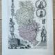 Map of the Rhône - Lyon, Ampère, Jacquart, 23x27cm