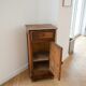 Antique wooden bedside table: set of 2