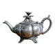 Vintage Shaw & Fisher Sheffield metal tin teapot