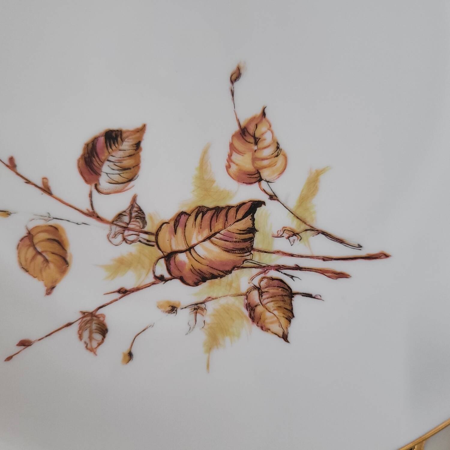 Assiettes à dessert & Plat Porcelaine Royal Émail de Vierzon