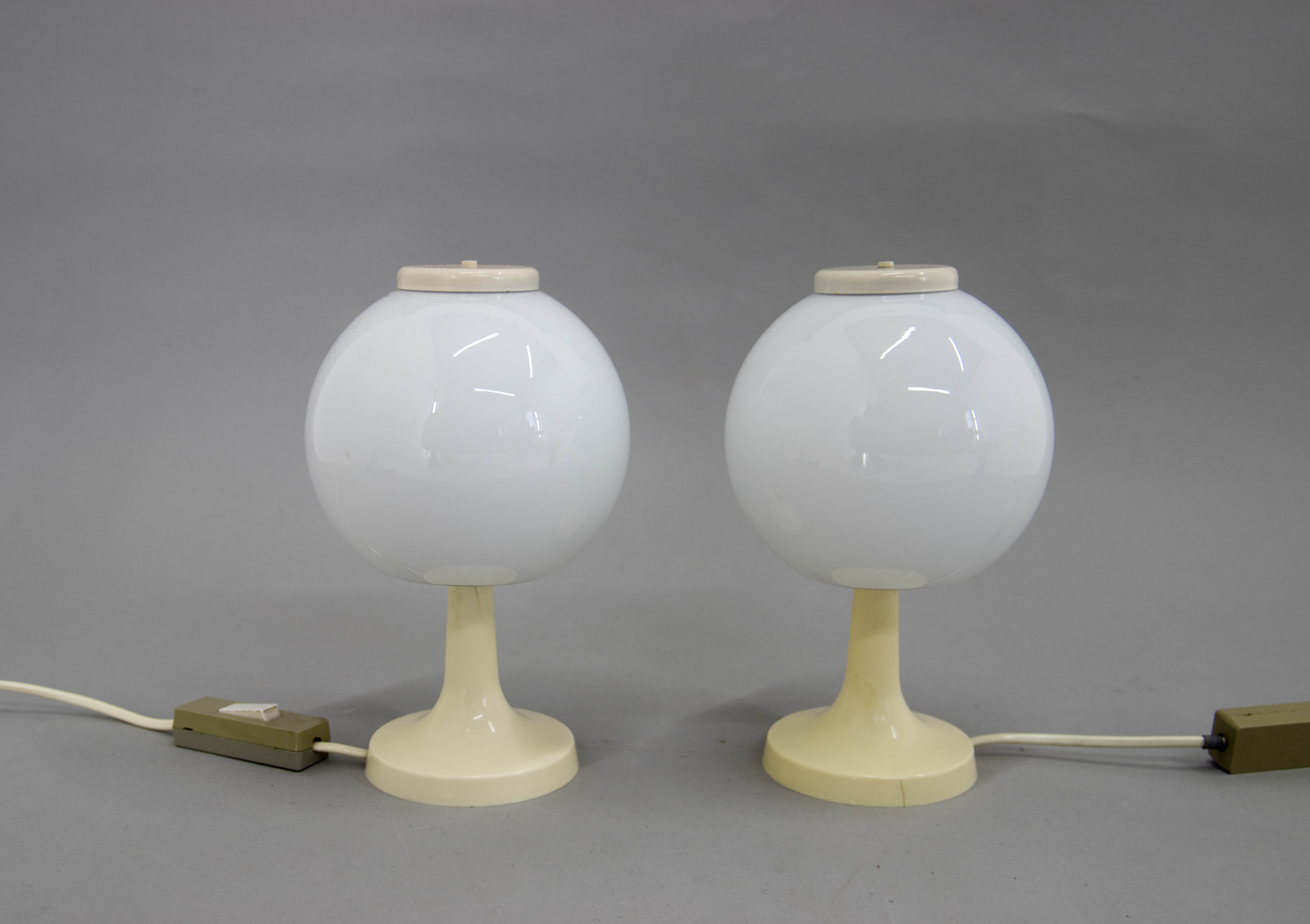 Set of Two Table Lamps, Czechoslovakia, 1970s