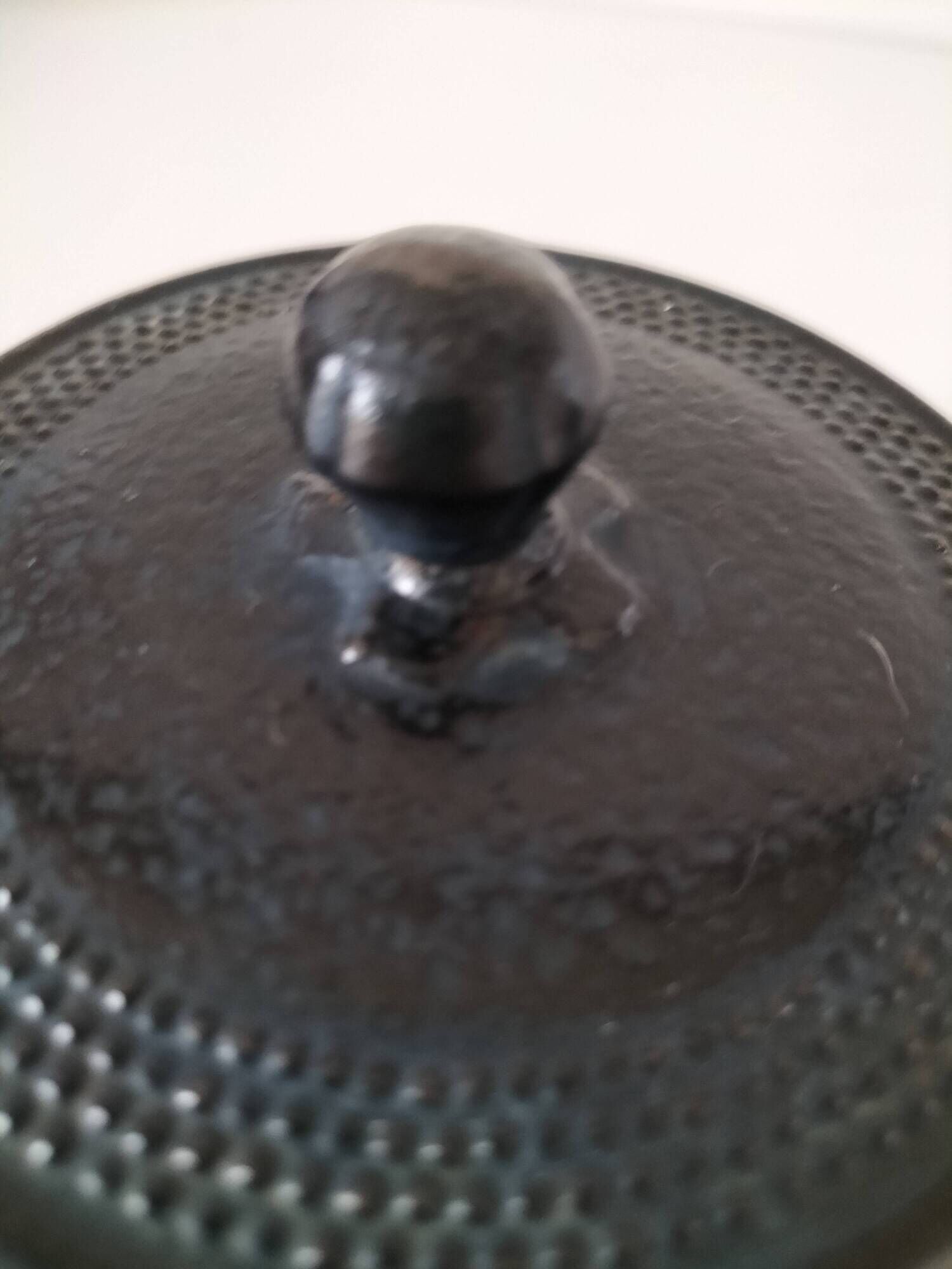 Blue cast iron Japanese teapot Arare – Decoration & collection
