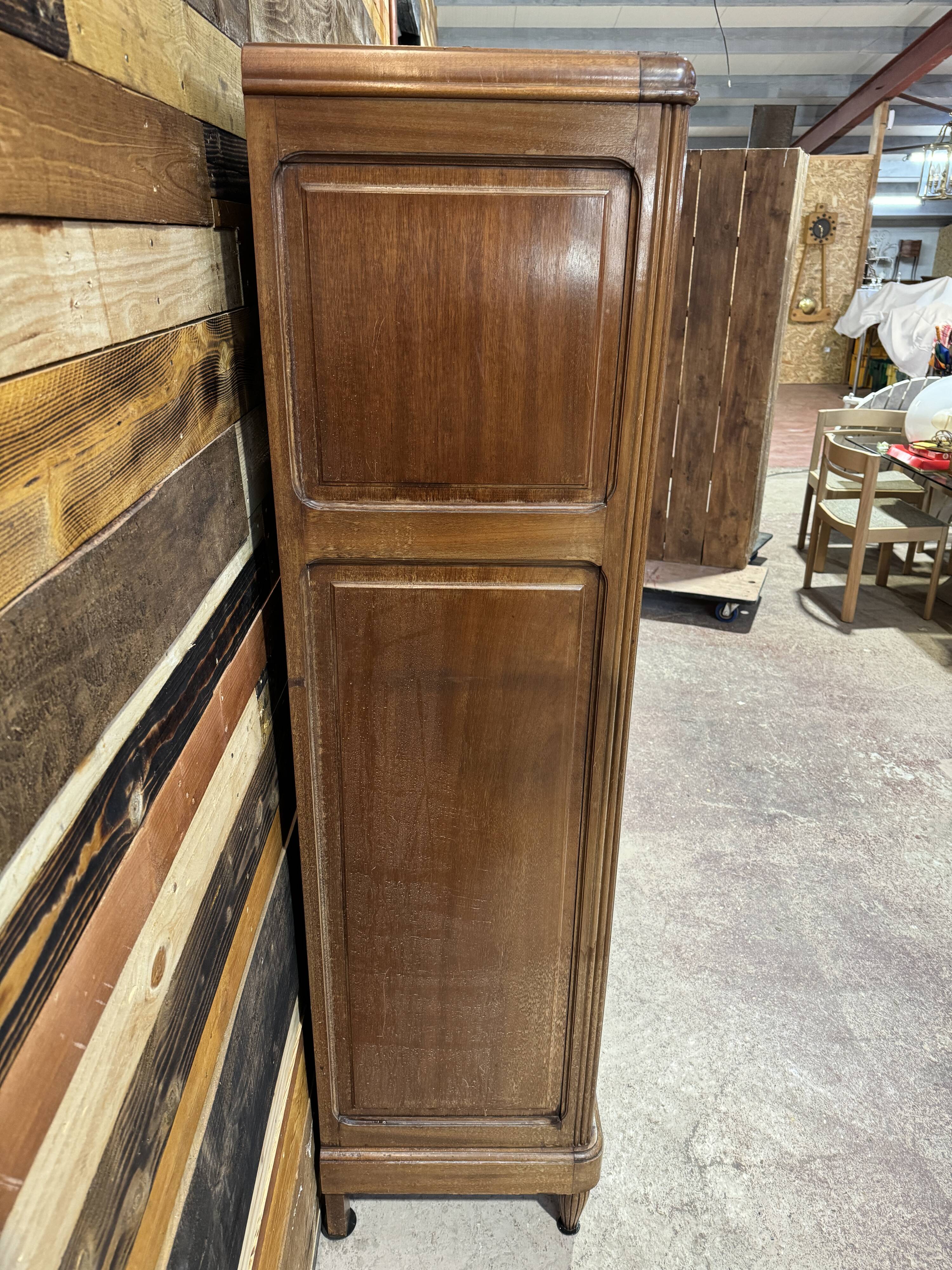 Art Deco Walnut Office Cabinet