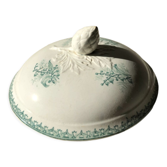 Lily of the valley tureen lid in iron earth