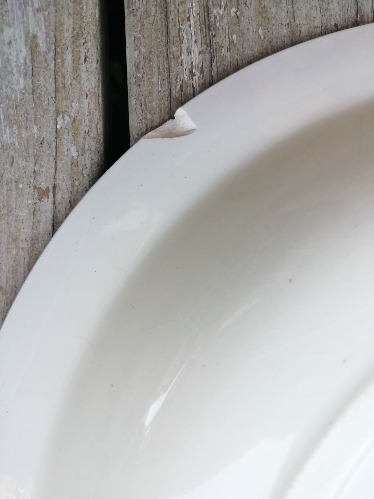 Trio of hollow dishes blue tones