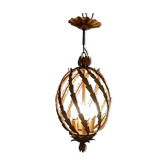 Gold metal chandelier
