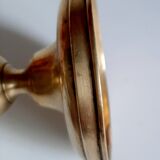 Golden brass candle holder