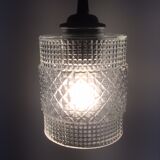 Chiseled glass hanging lamp