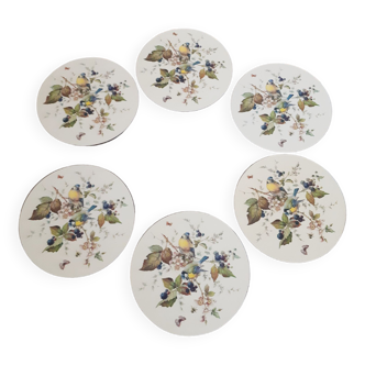 Coasters chickadees Pimpernel , vintage , 70s