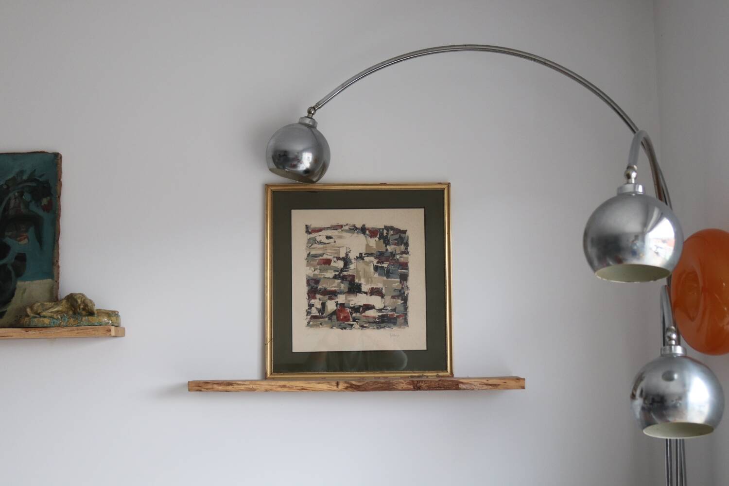 Vintage abstract painting signed Bepoix beaux art brest