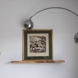 Vintage abstract painting signed Bepoix beaux art brest