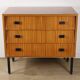 Vintage wood and metal chest of drawers, 1960