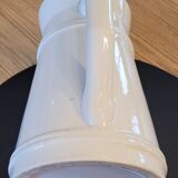 Cream glazed ceramic pitcher