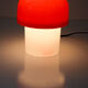 Vintage space age red table lamp from Luigi Massoni for Guzzini, 1970s