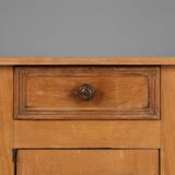 Elegant Art Deco wooden nightstand with drawer, France 1930s