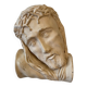 Head of jesus christ plaster sculpture signed courtin to hang